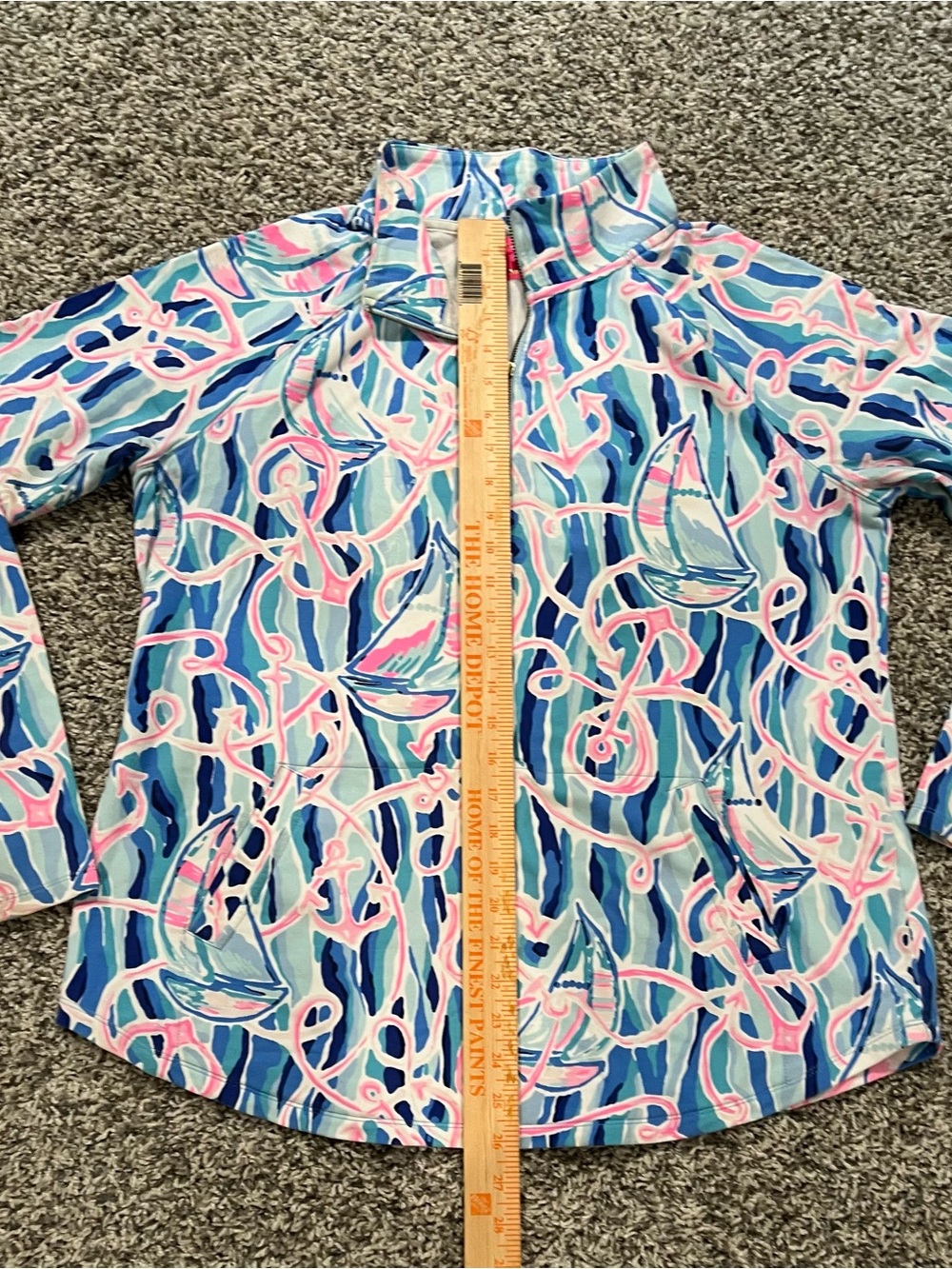 Lilly Pulitzer “Reel Nauti” Sailboat Print Skipper Popover - Picture 5 of 7